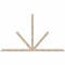 Ekena Millwork Saratoga Smooth Timber Gable Bracket, Douglas Fir, 108"W x 63"H x 3 1/2"D x 3 1/2"F, 14/12 Pitch GBW108X63X0404SAR00SDF - alternate 1